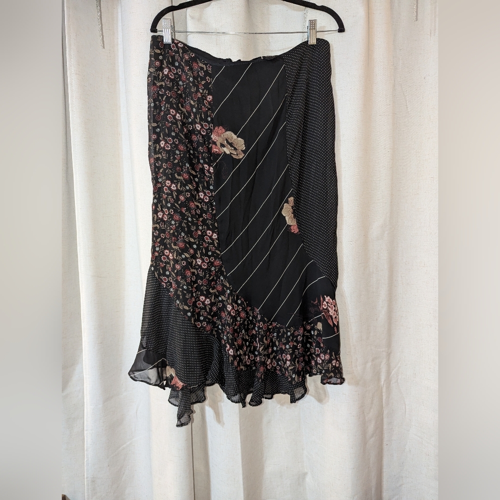 Multi pattern Romantic 90s 2000s Striped Floral F… - image 2